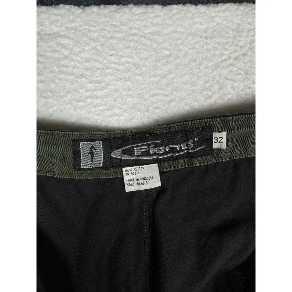 Vintage FIEND Cinch Cargo Pants Black - Men's 32 (Fits 28x30) Y2K Skater